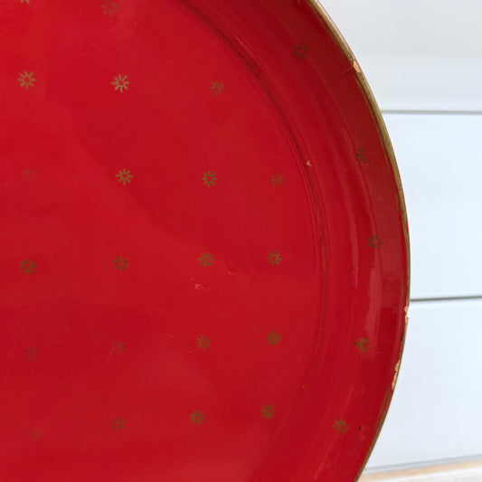 Isco Hand Painted Sunburst Wooden Plate