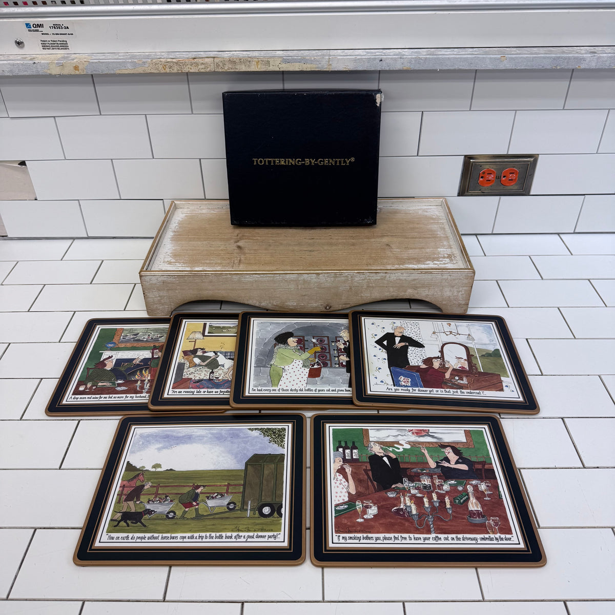 Annie Tempest Tottering-by-Gently Placemats Boxed Set of 6