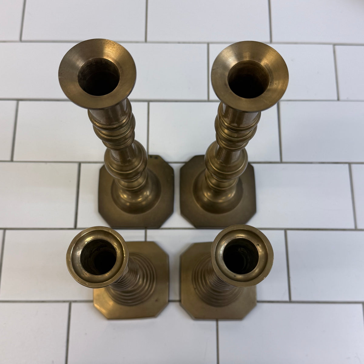 Solid Brass Candle Holder Selection