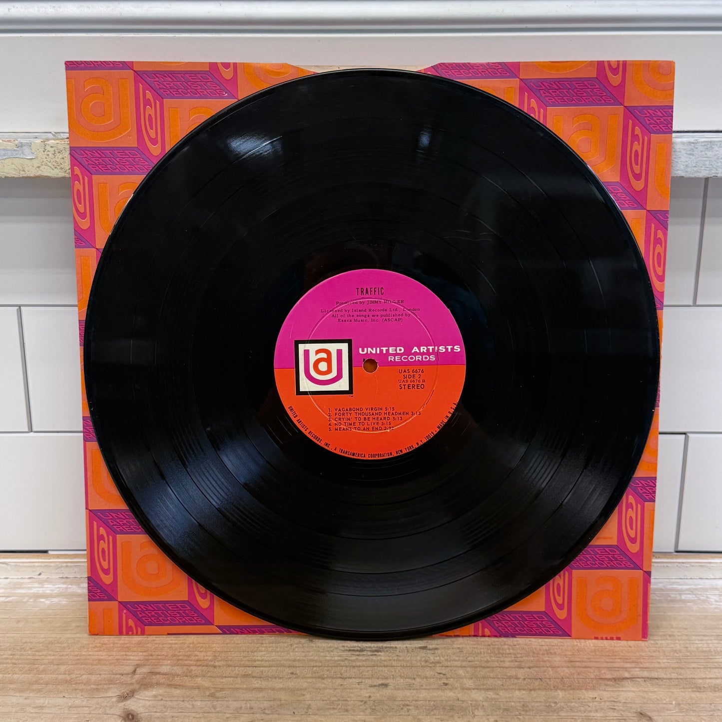 Traffic Self Titled Vinyl Record LP 1968 #UAS 6676