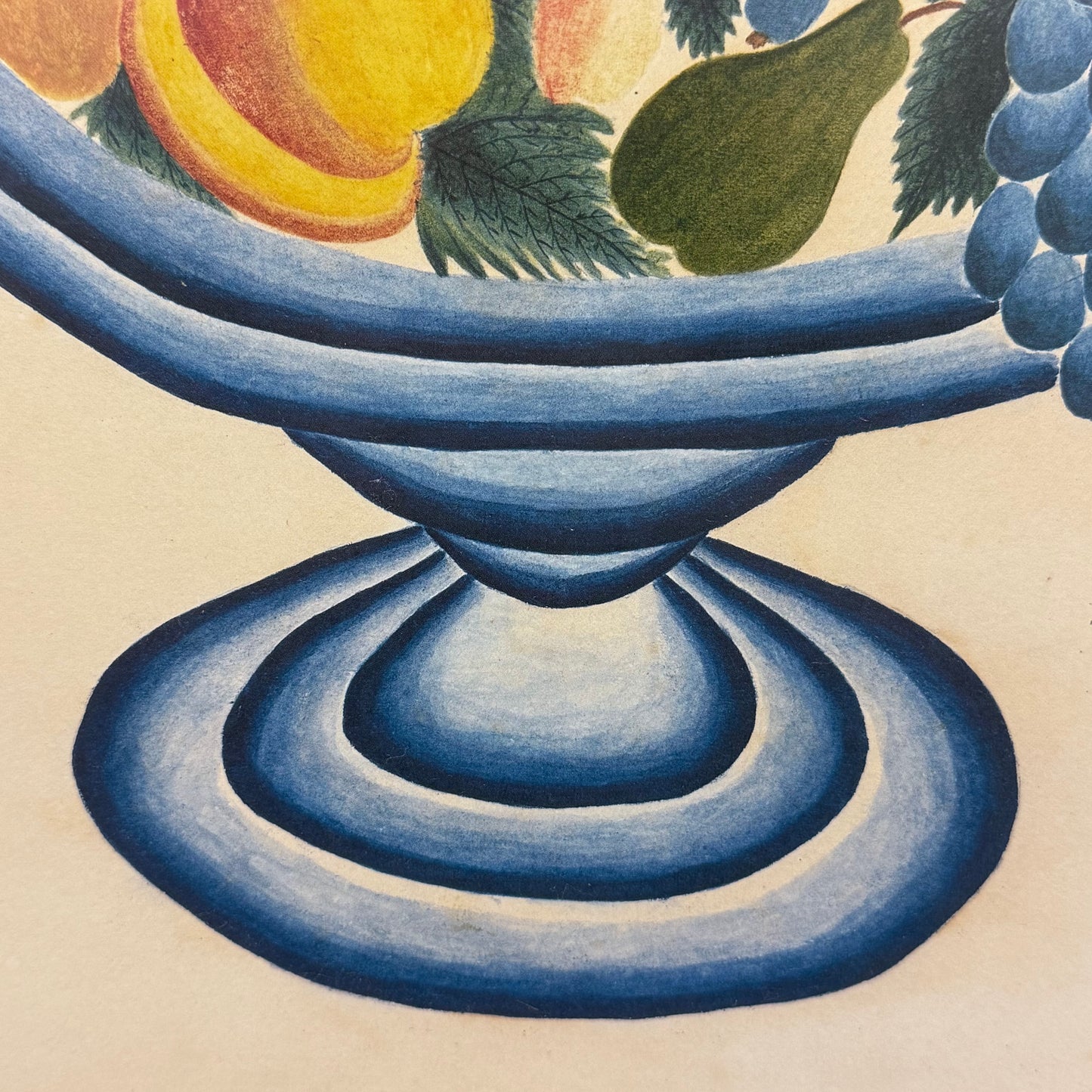 Mid-Century Folk Art Fruit Still Life Theorem Style Print