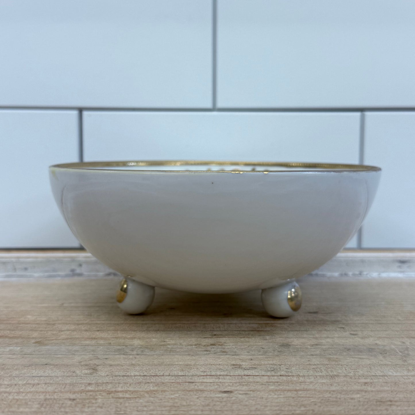 Antique Hand Painted Nippon Condiment Bowl Set