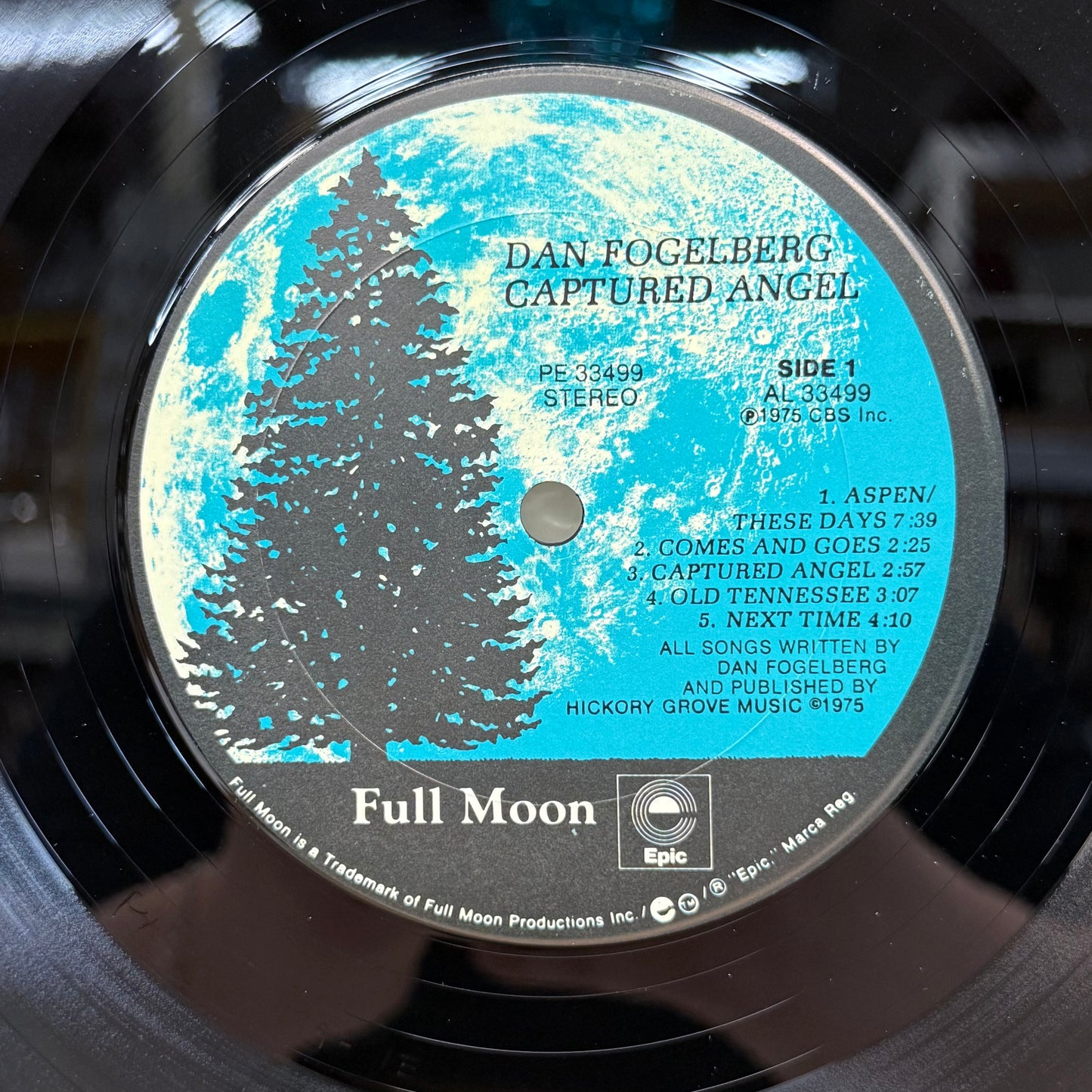 Dan Fogelberg Captured Angel Vinyl Record LP 1975 #PE 33499