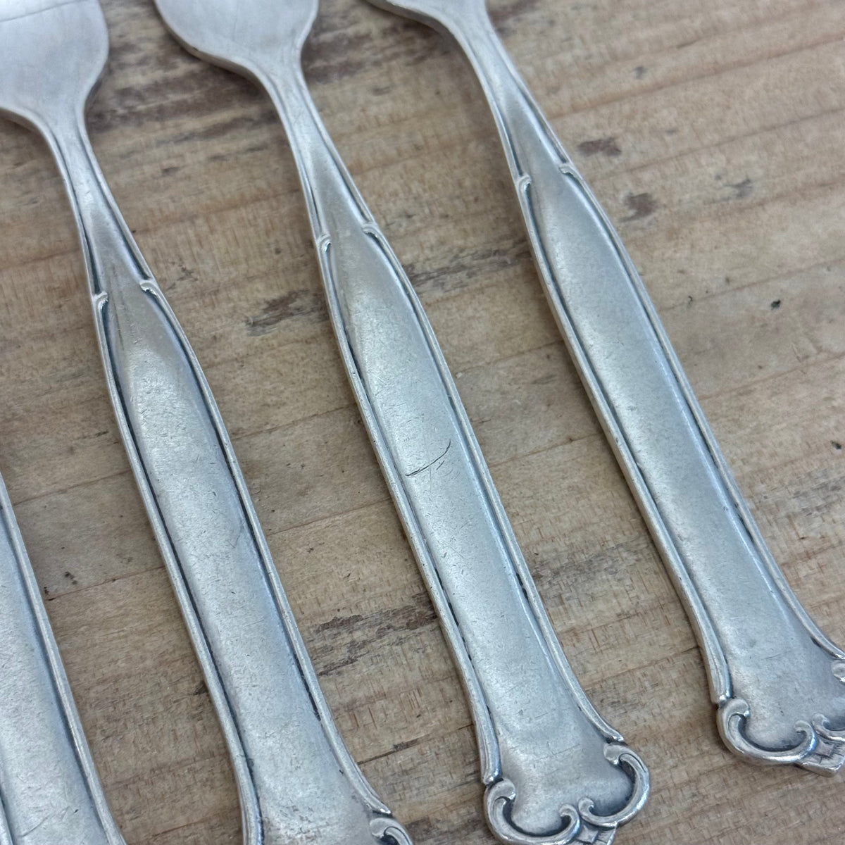 Vintage Wilhelm Seibel Silver plate Pastry Forks Set of 5