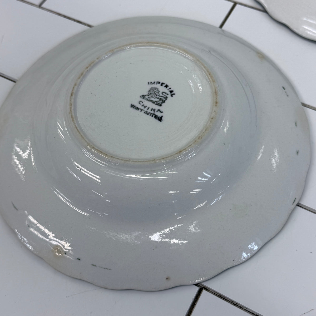 Empire Pottery Imperial China Soup Bowls Set of 4 Antique c.1890s