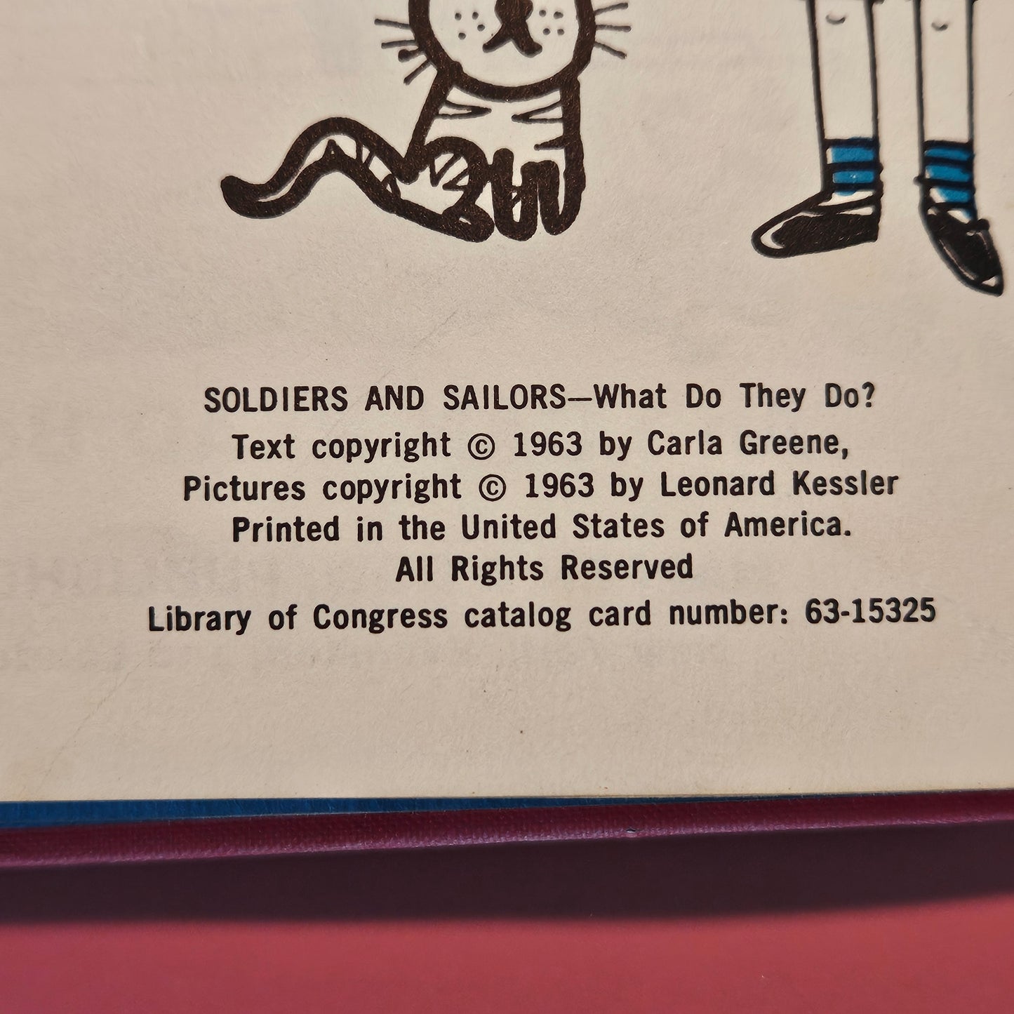 Rare First Edition Carla Greene "Soldiers & Sailors ,what do they do", 1963