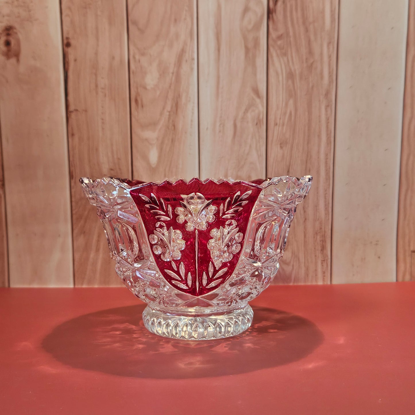 Vintage Anna Hutte Bleikristall Lead Crystal Dish, 1980s