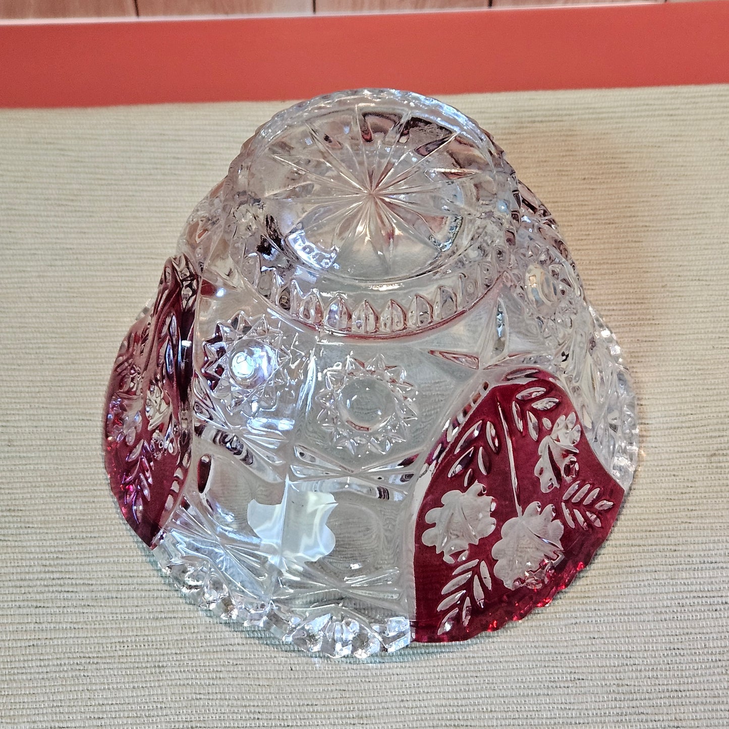 Vintage Anna Hutte Bleikristall Lead Crystal Dish, 1980s