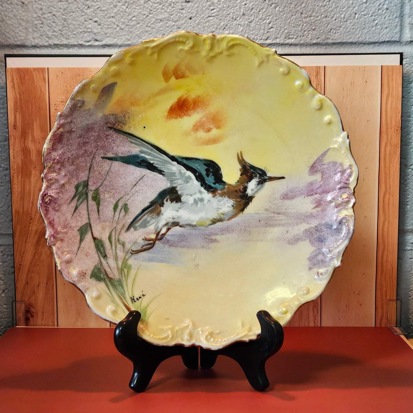 Limoges Hand Painted Game bird Plate, Signed