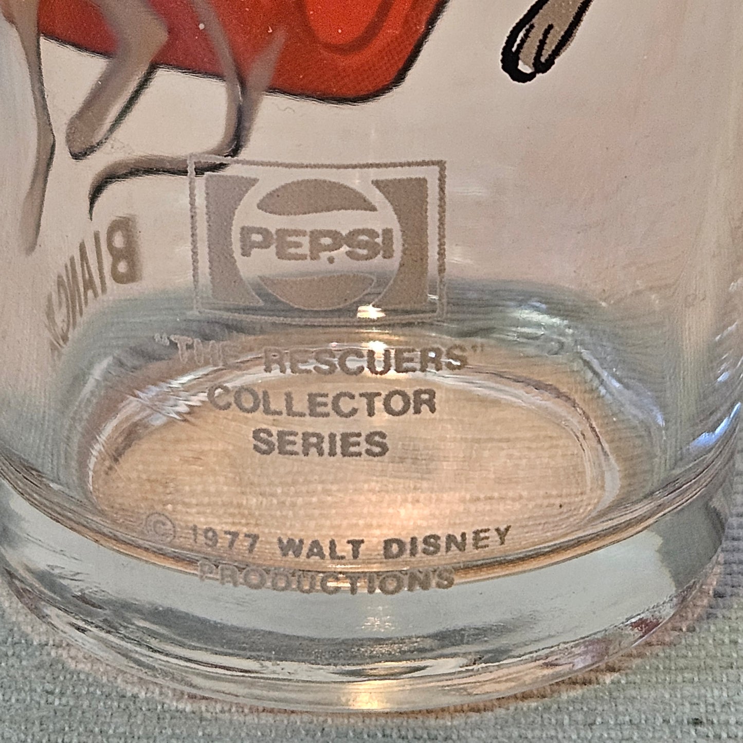 Vintage Pepsi Glassware Collection The Rescuers 1977, Set of 6