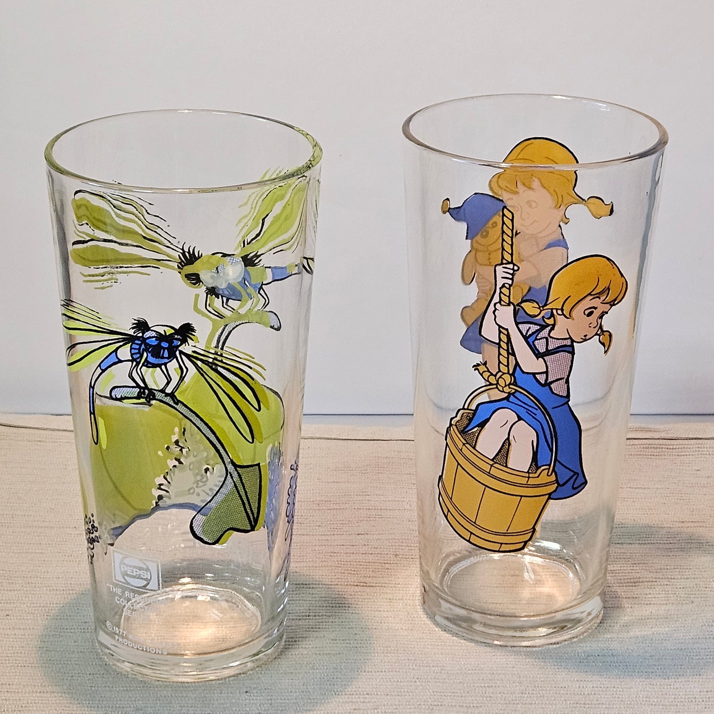 Vintage Pepsi Glassware Collection The Rescuers 1977, Set of 6