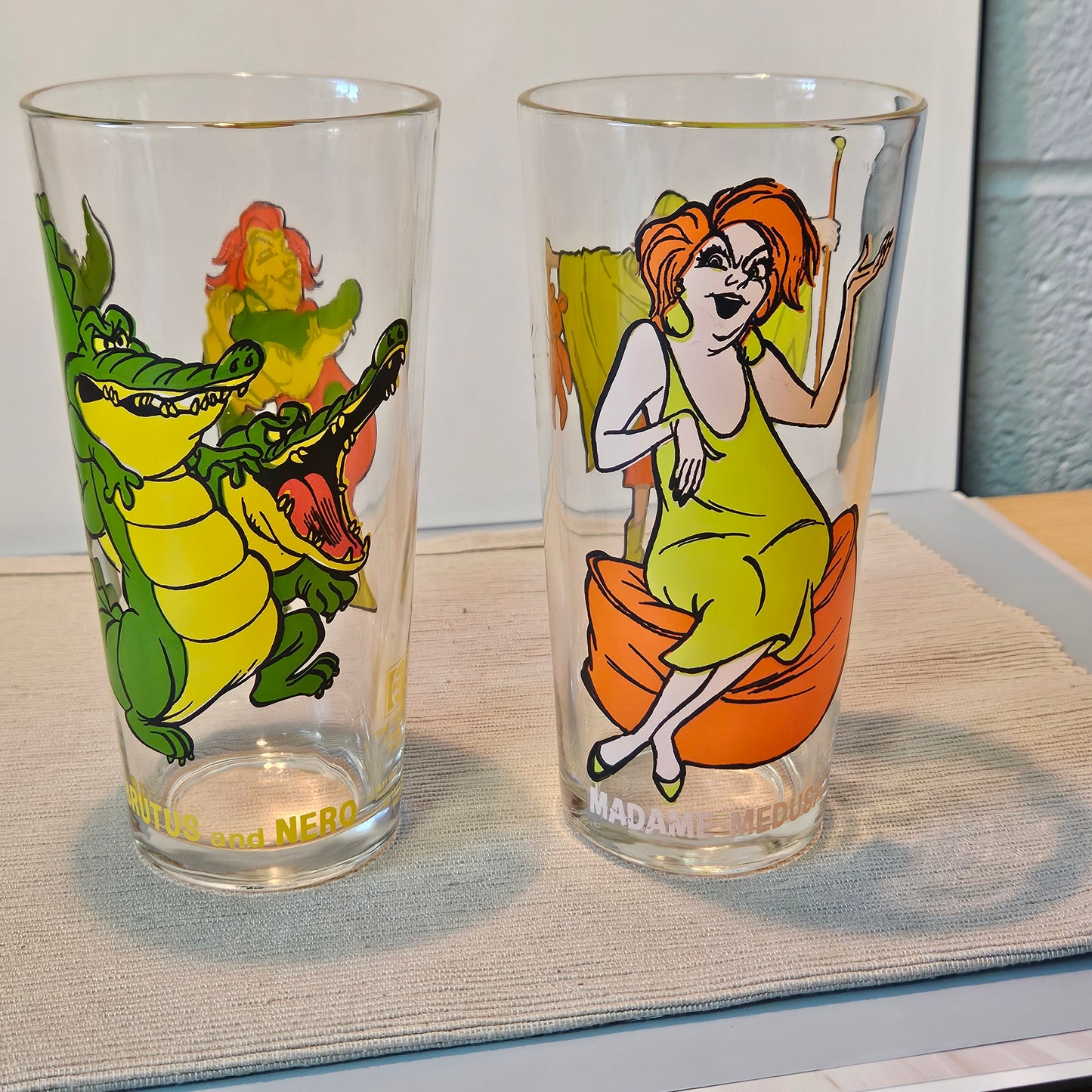 Vintage Pepsi Glassware Collection The Rescuers 1977, Set of 6