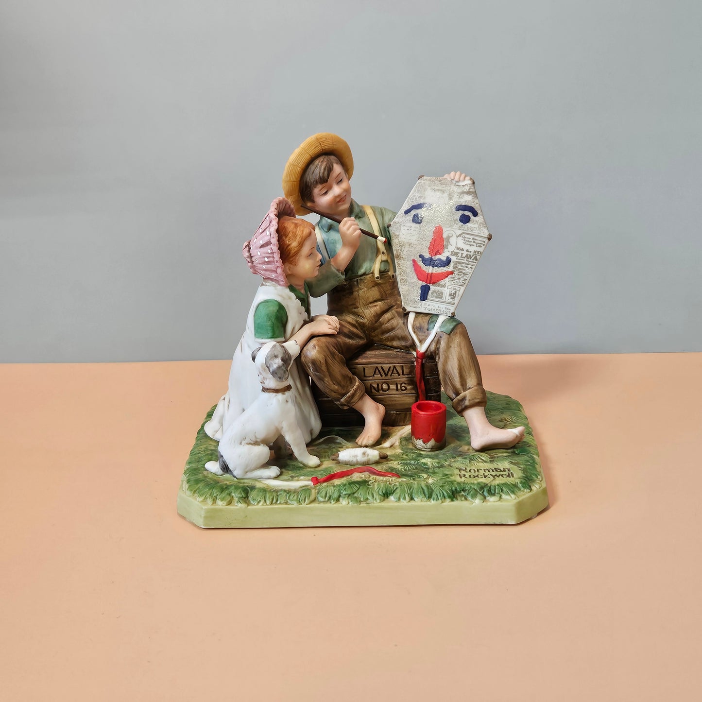 Vintage Norman Rockwell's "The Kite Maker" figurine, 1982