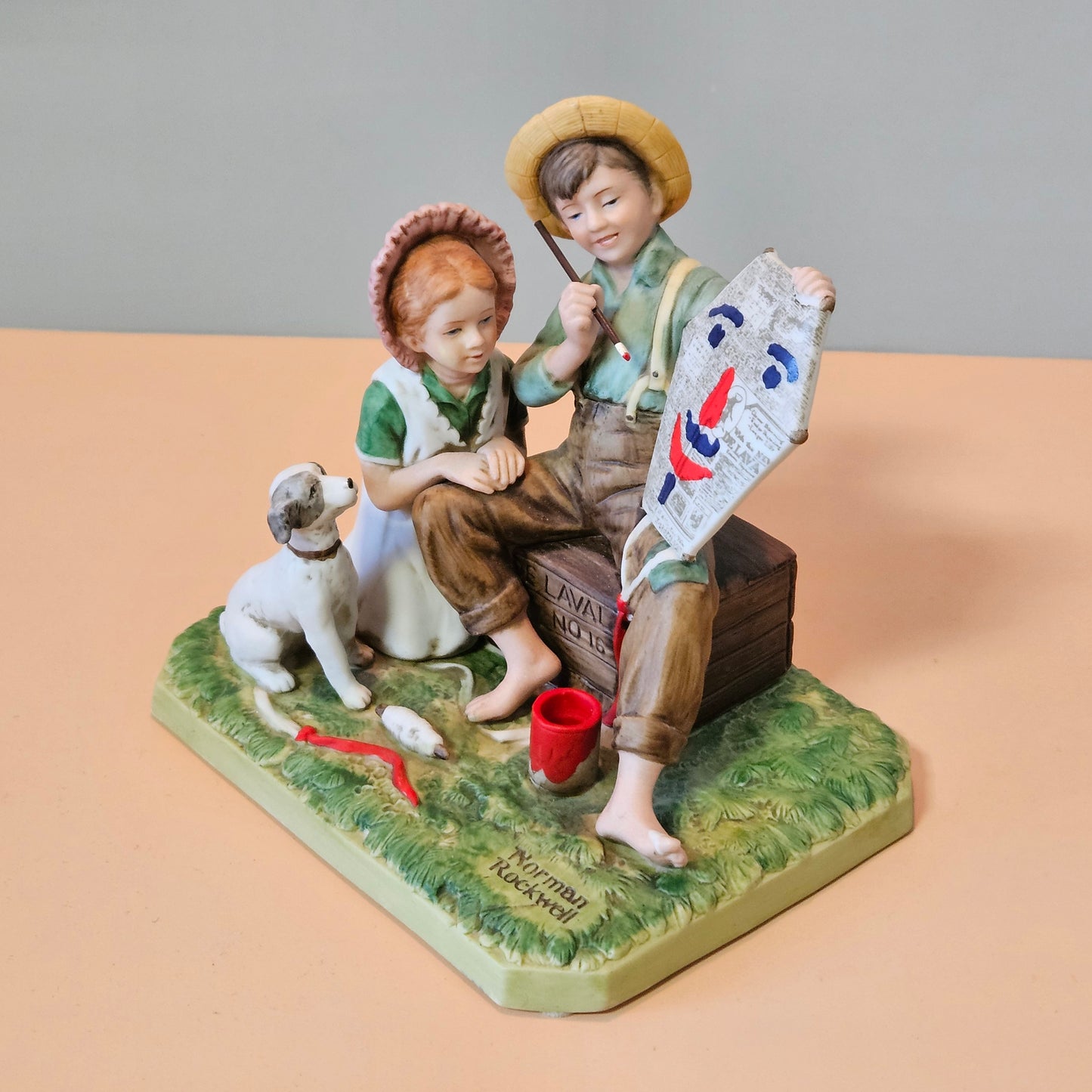 Vintage Norman Rockwell's "The Kite Maker" figurine, 1982