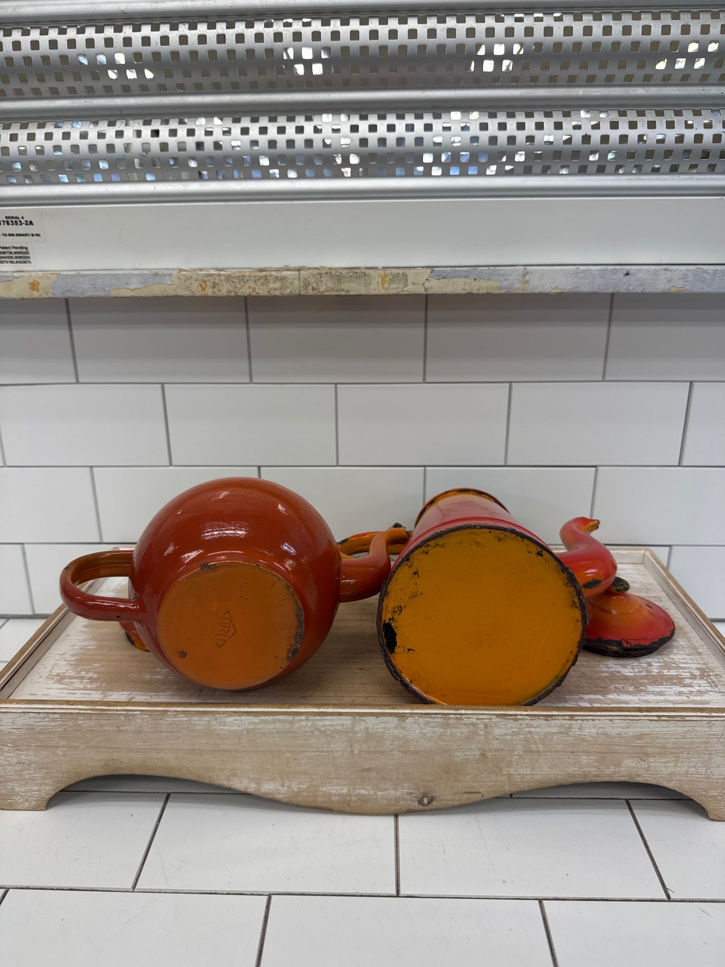 Orange Enamelware Selection