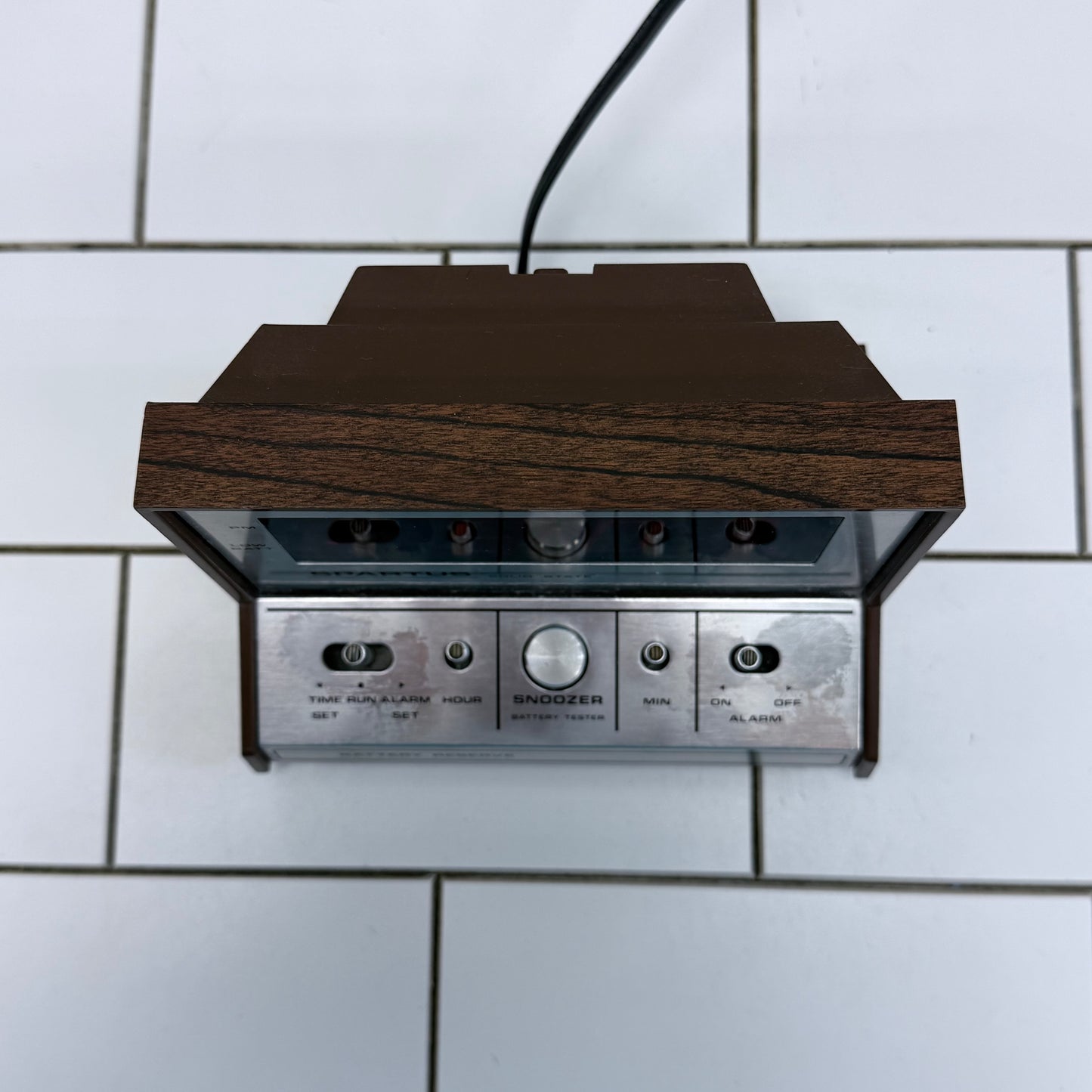 Vintage Spartus Solid State Alarm Clock, 1970s