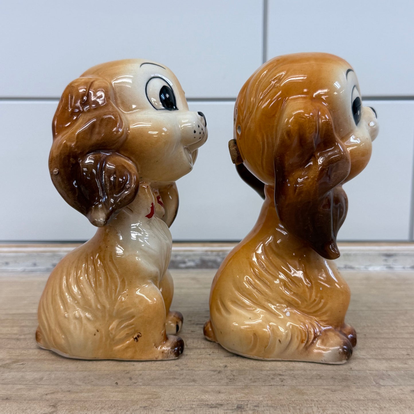 Commodore Cocker Spaniel Salt & Pepper Shakers Japan Set 2