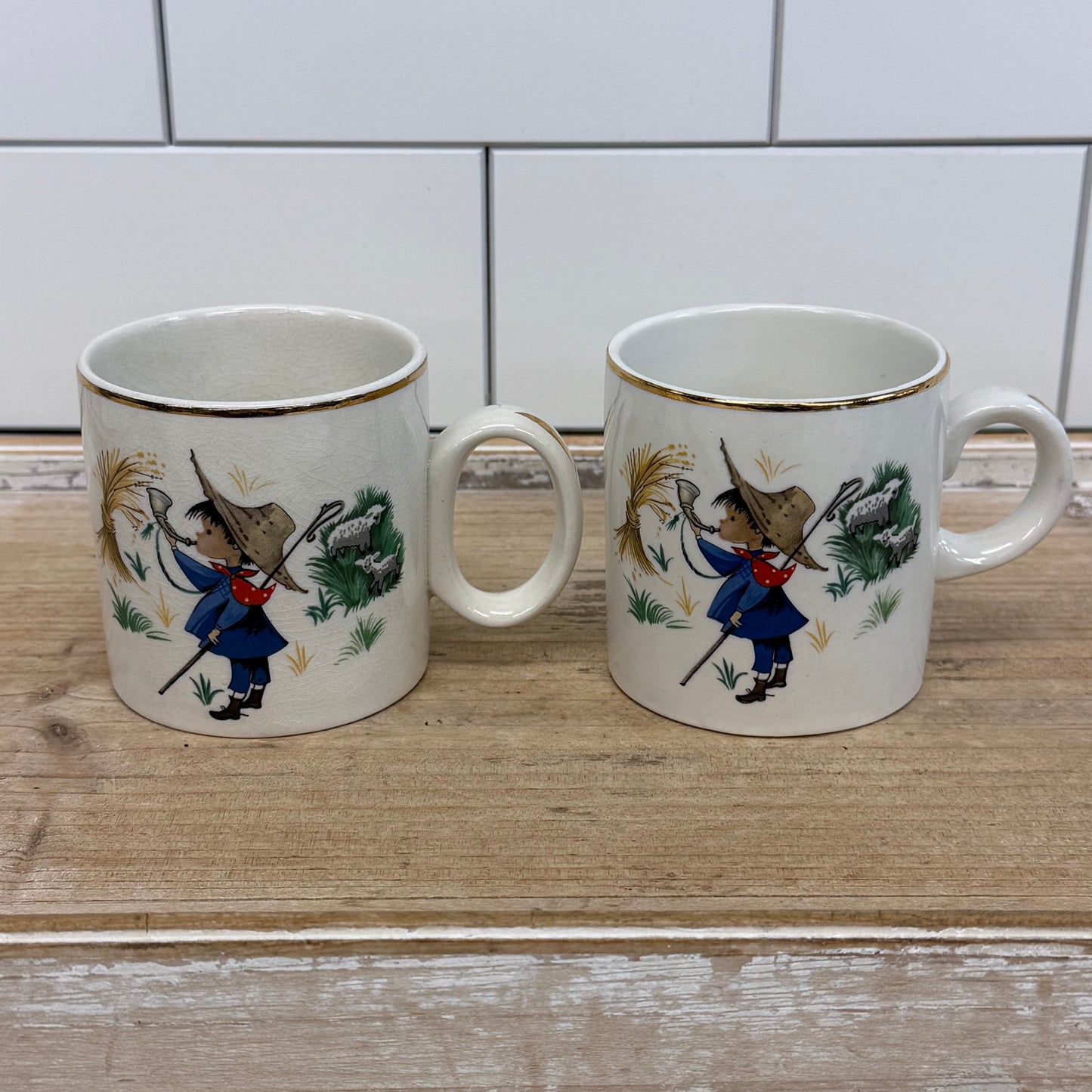 Arklow Little Boy Blue Child’s Dinnerware Set Ireland 1960s
