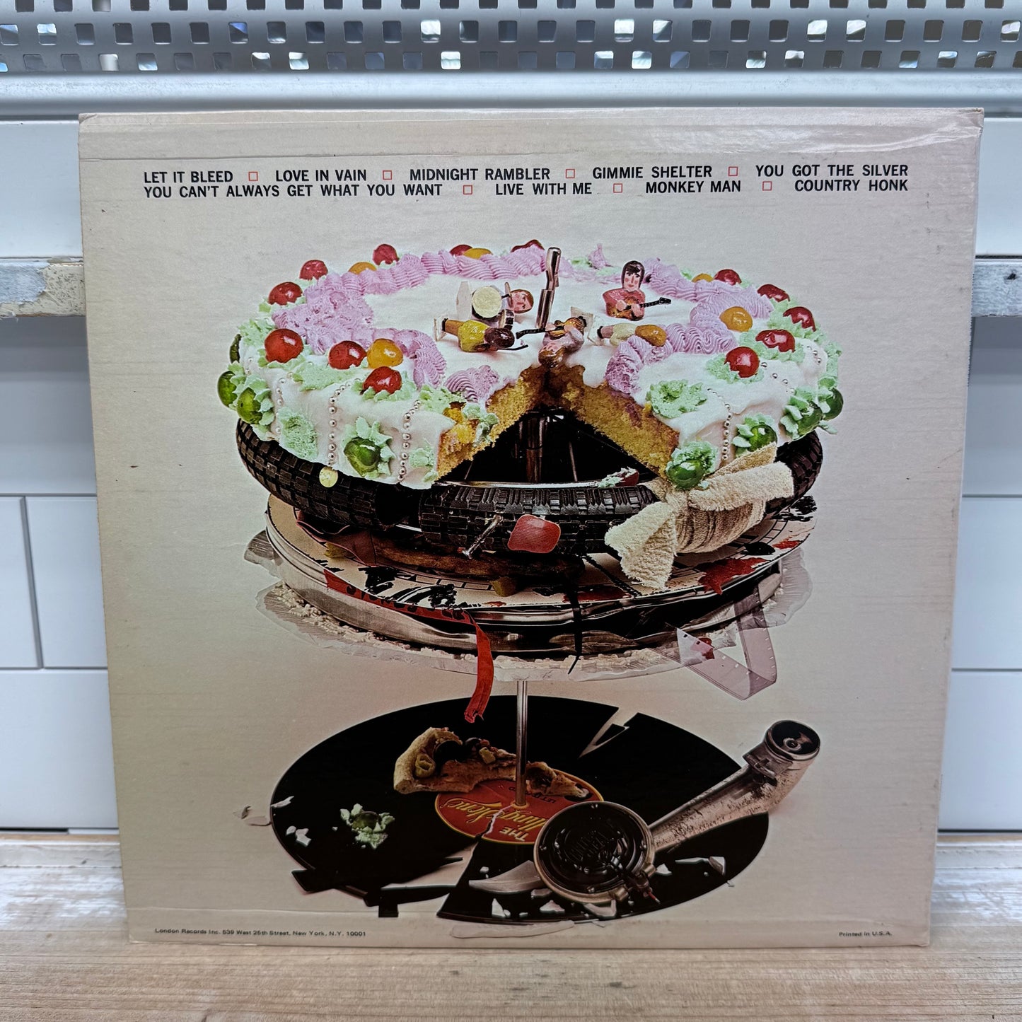 Rolling Stones Let It Bleed Vinyl Record 1969 LP