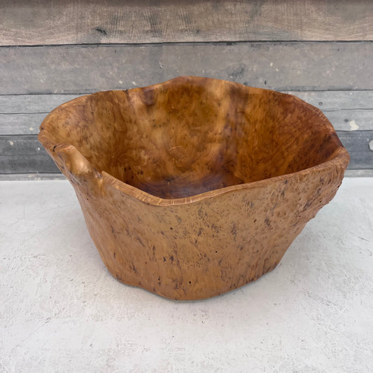 Burled Wood Bowl, Handcrafted