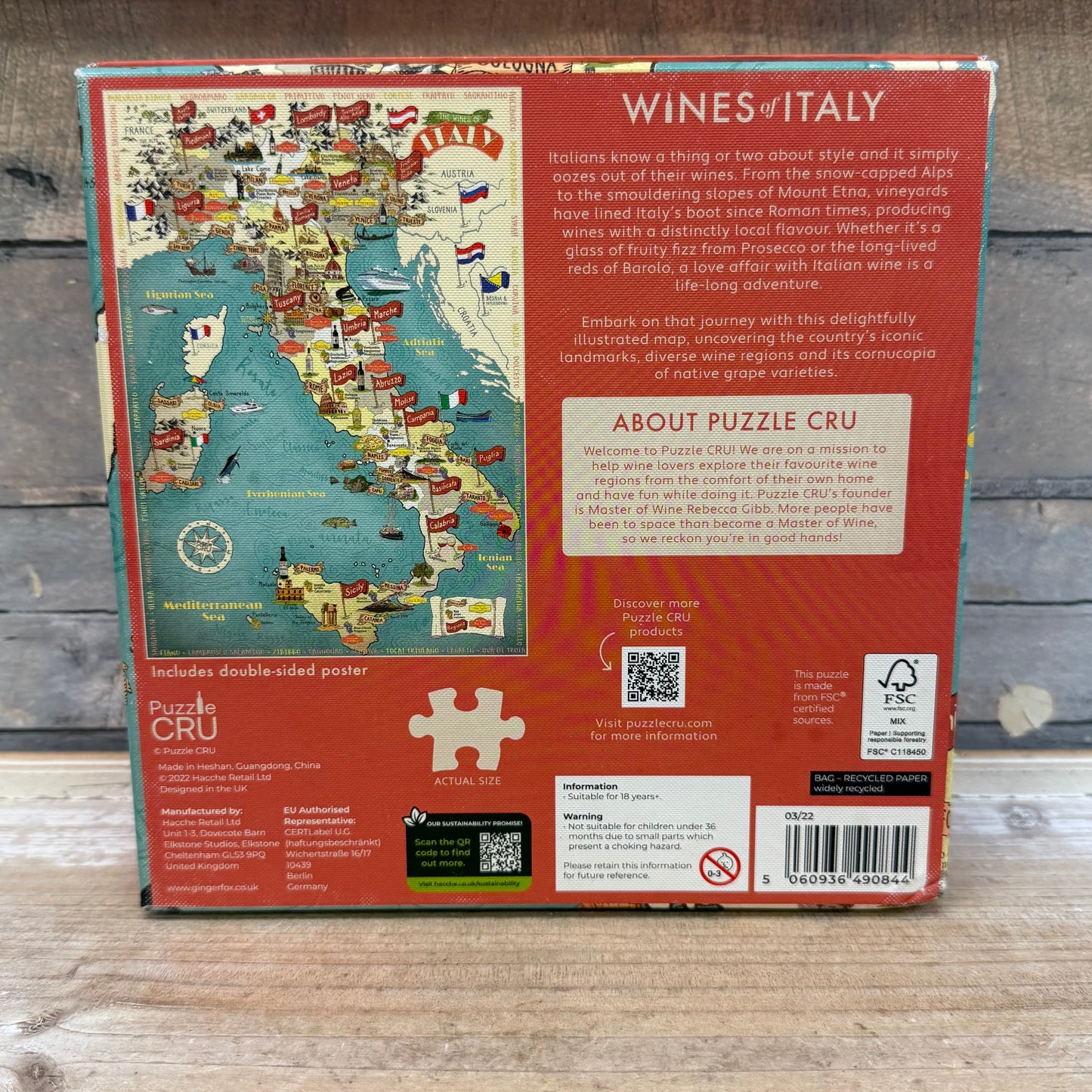 Puzzle Cru Wines of Italy 1000 Piece