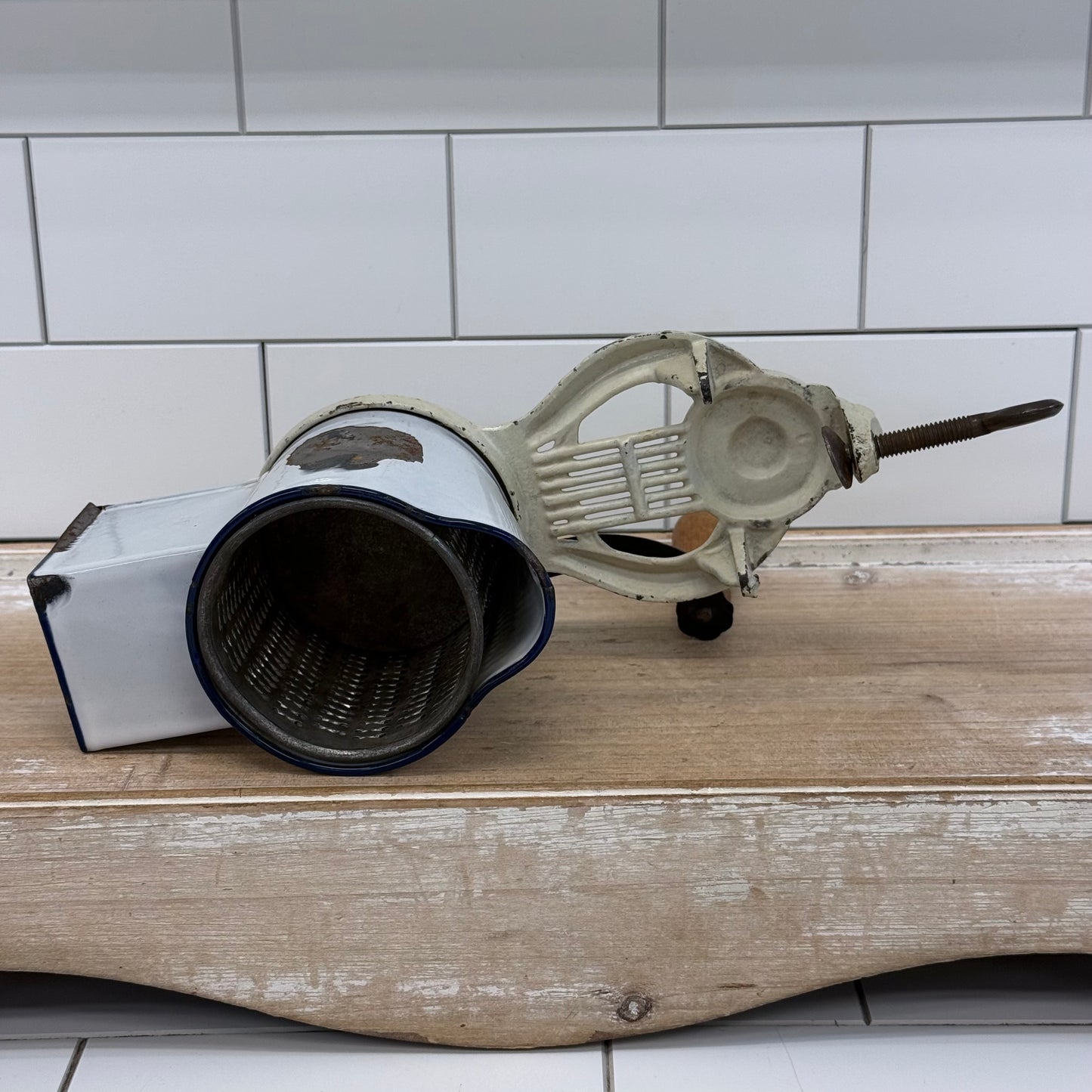 Julius No. 7 German Cast Iron Food Mill Enamel Grinder