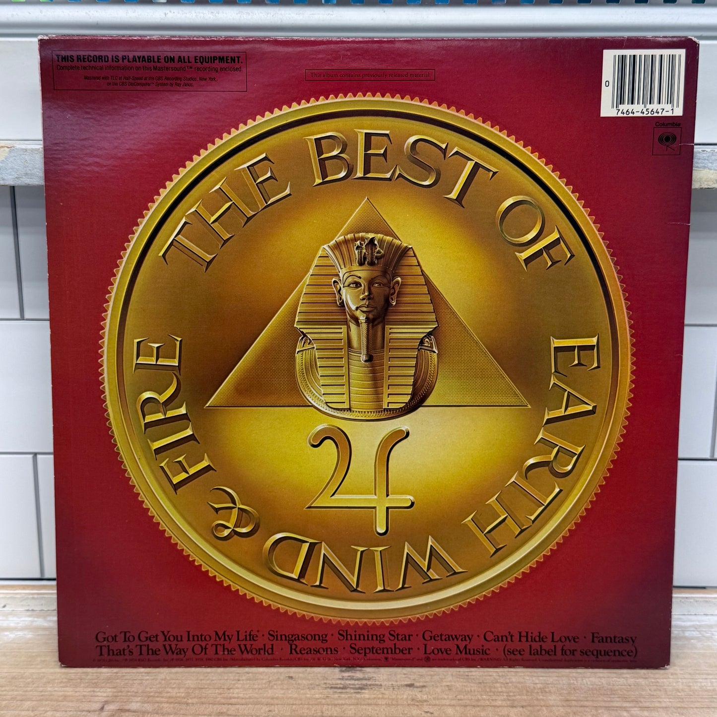 The Best of Earth Wind & Fire Vol. 1 Vinyl Record LP 1980 #HC 45647