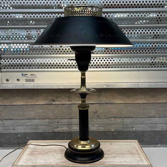 Vintage MCM Toleware Table Lamp