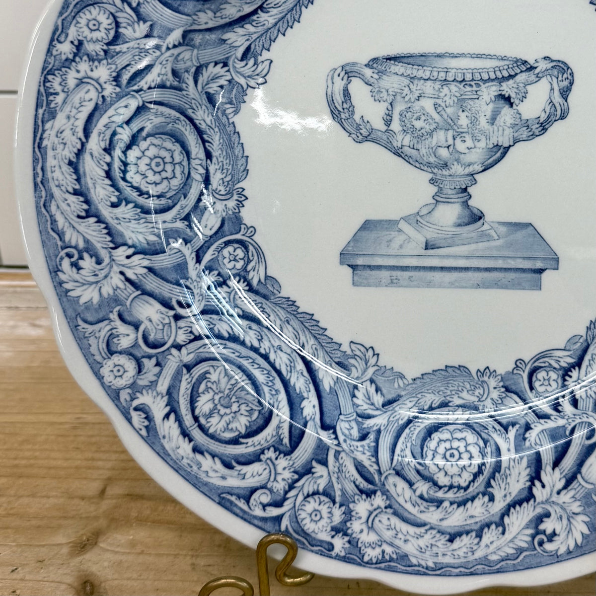 Spode Blue Room Warwick Vase Blue and White Plate England