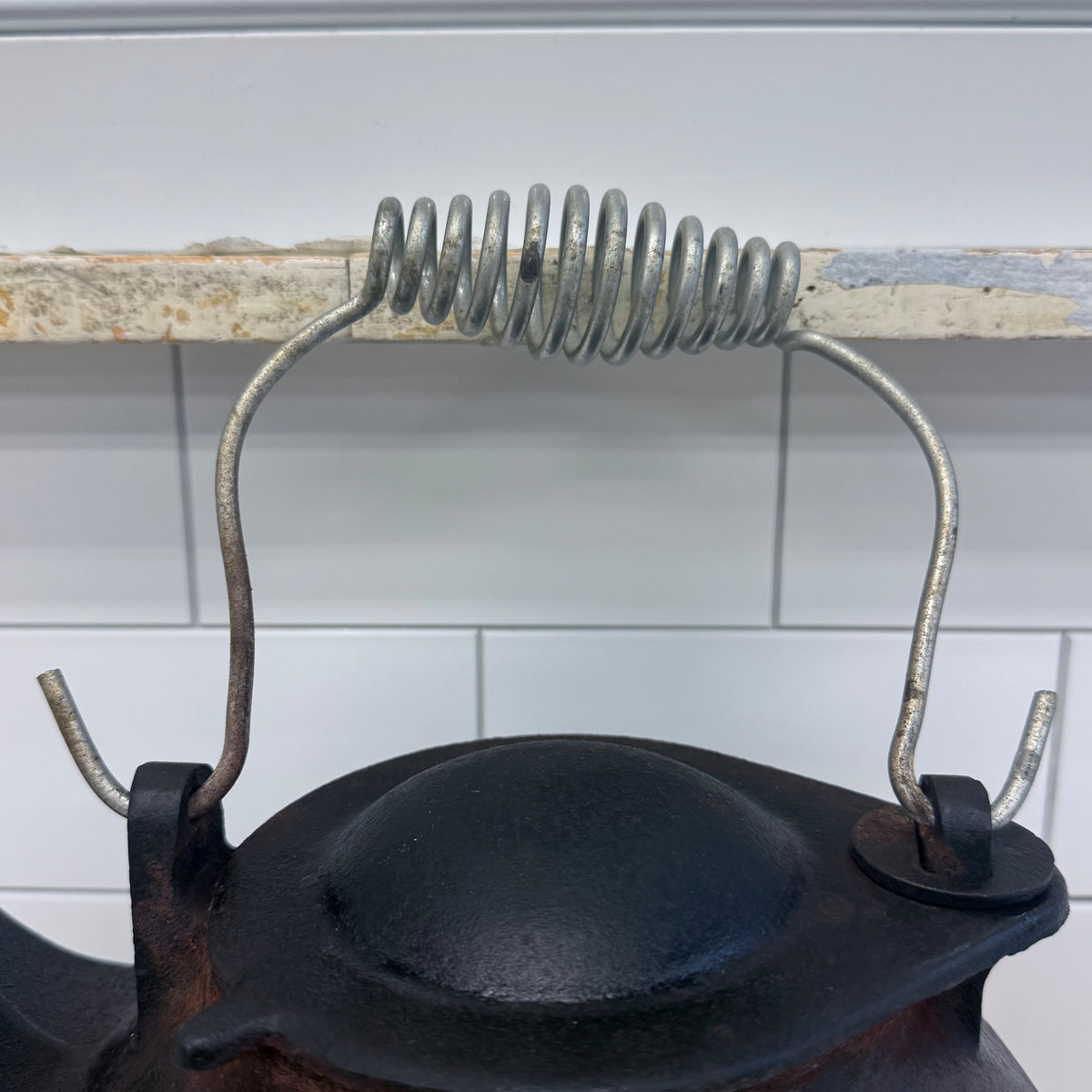 John Wright Cast Iron Tea Kettle Pennsylvania 1970s