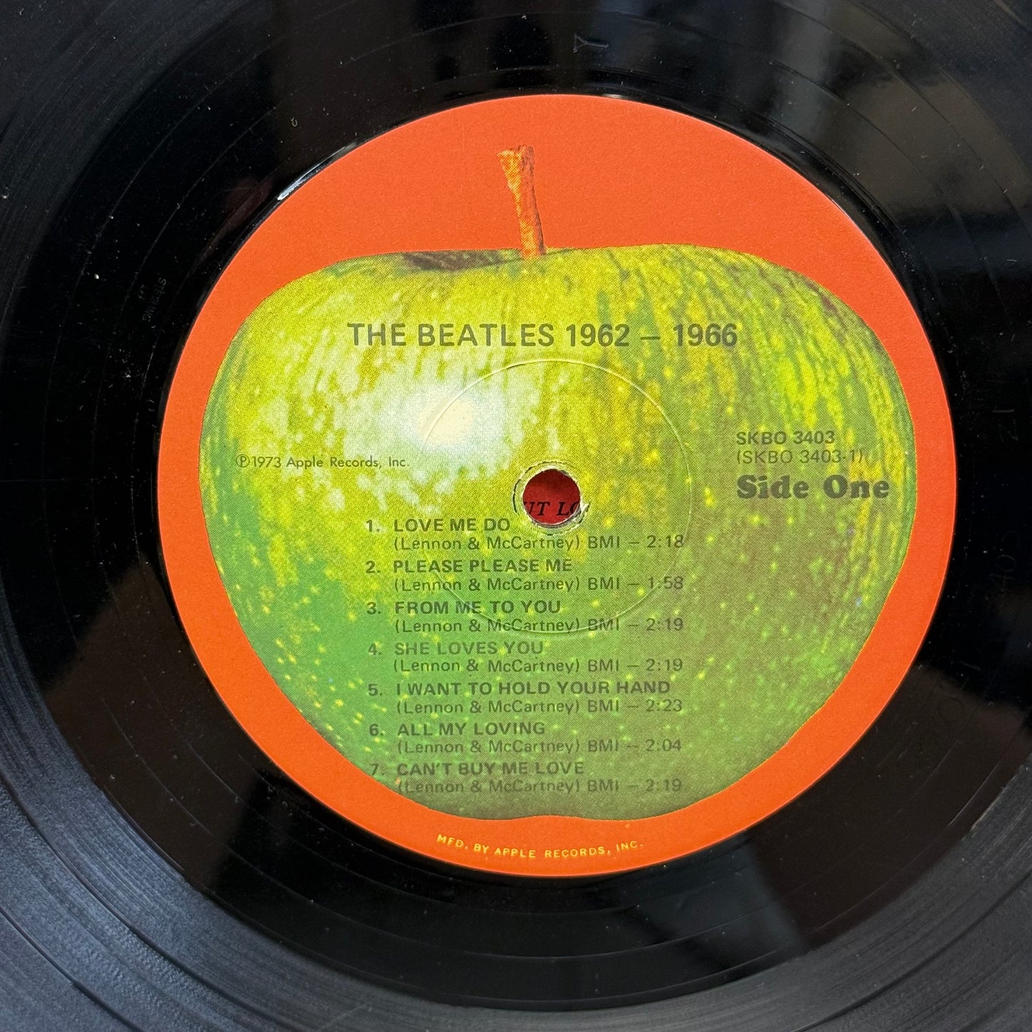 The Beatles 1962-1966 Red Album Double Vinyl LP 1973 #SKBO 3403
