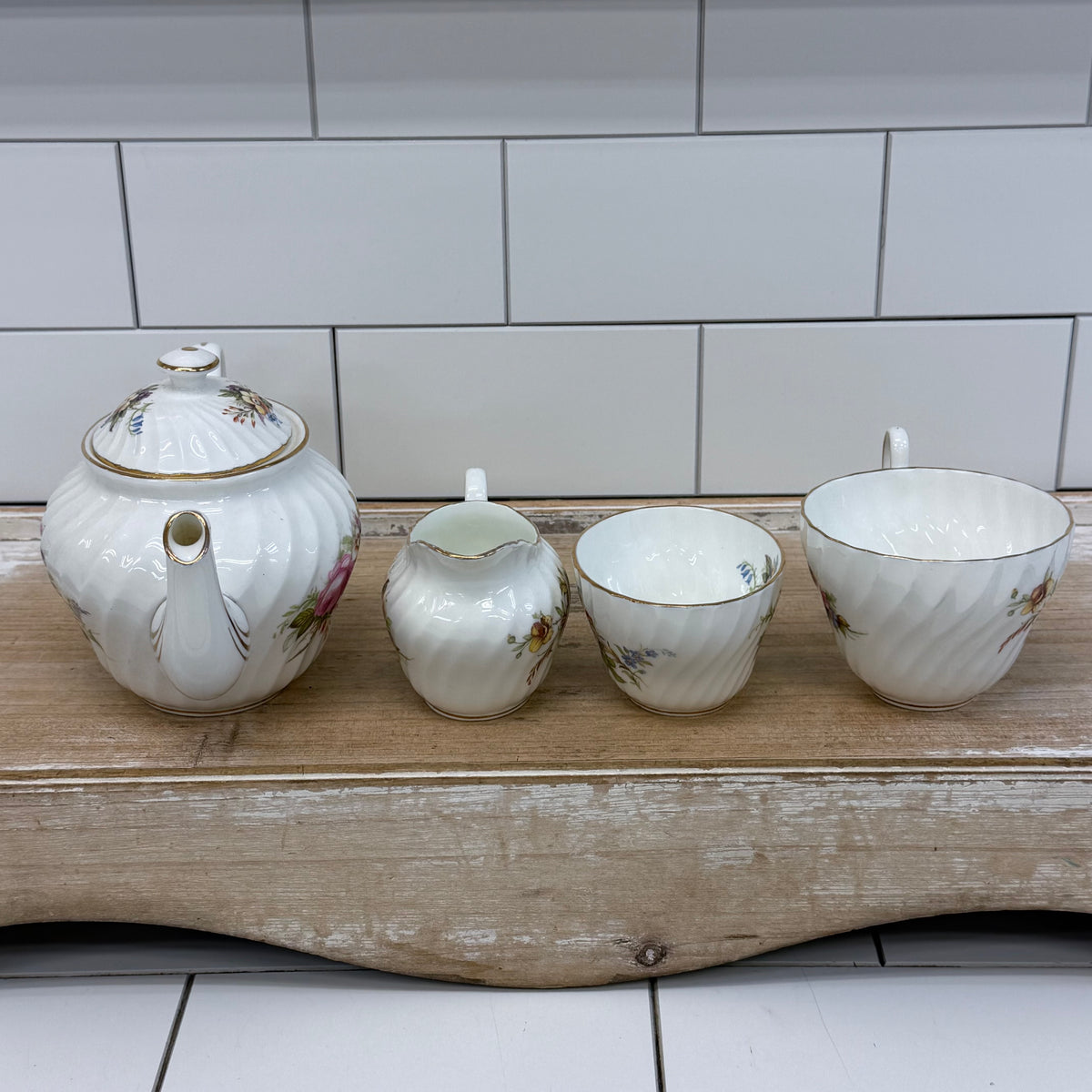 E.B. Foley Devonshire Bone China Tea Set English Country