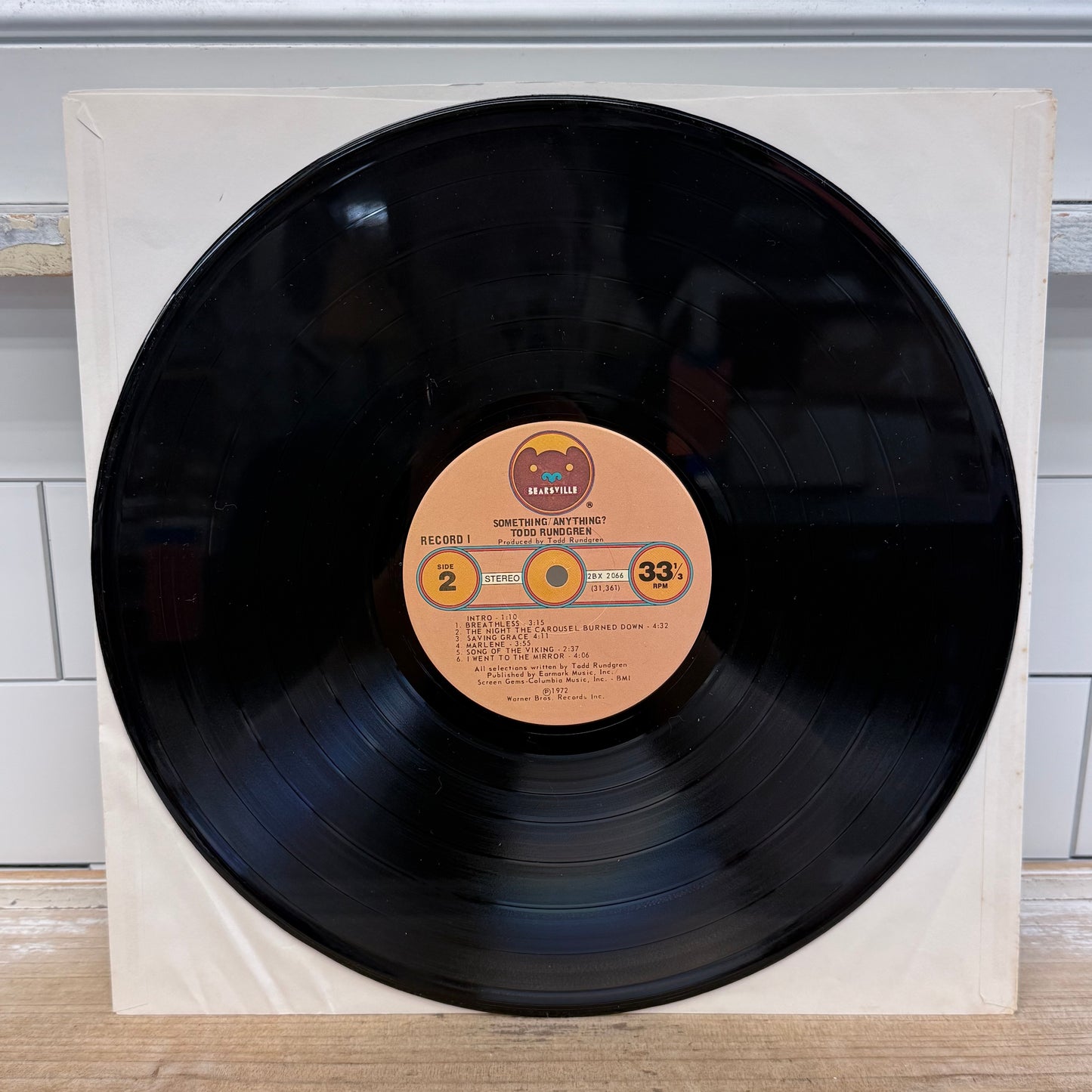 Todd Rundgren Something/Anything? Vinyl Record LP 1972 #2BX 2066