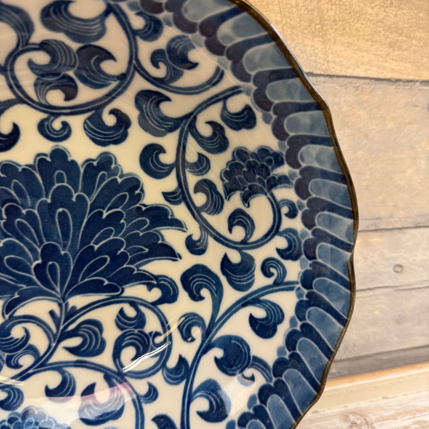 Andrea by Sadek Blue Mum Porcelain Bowls, Set of 7 1980s