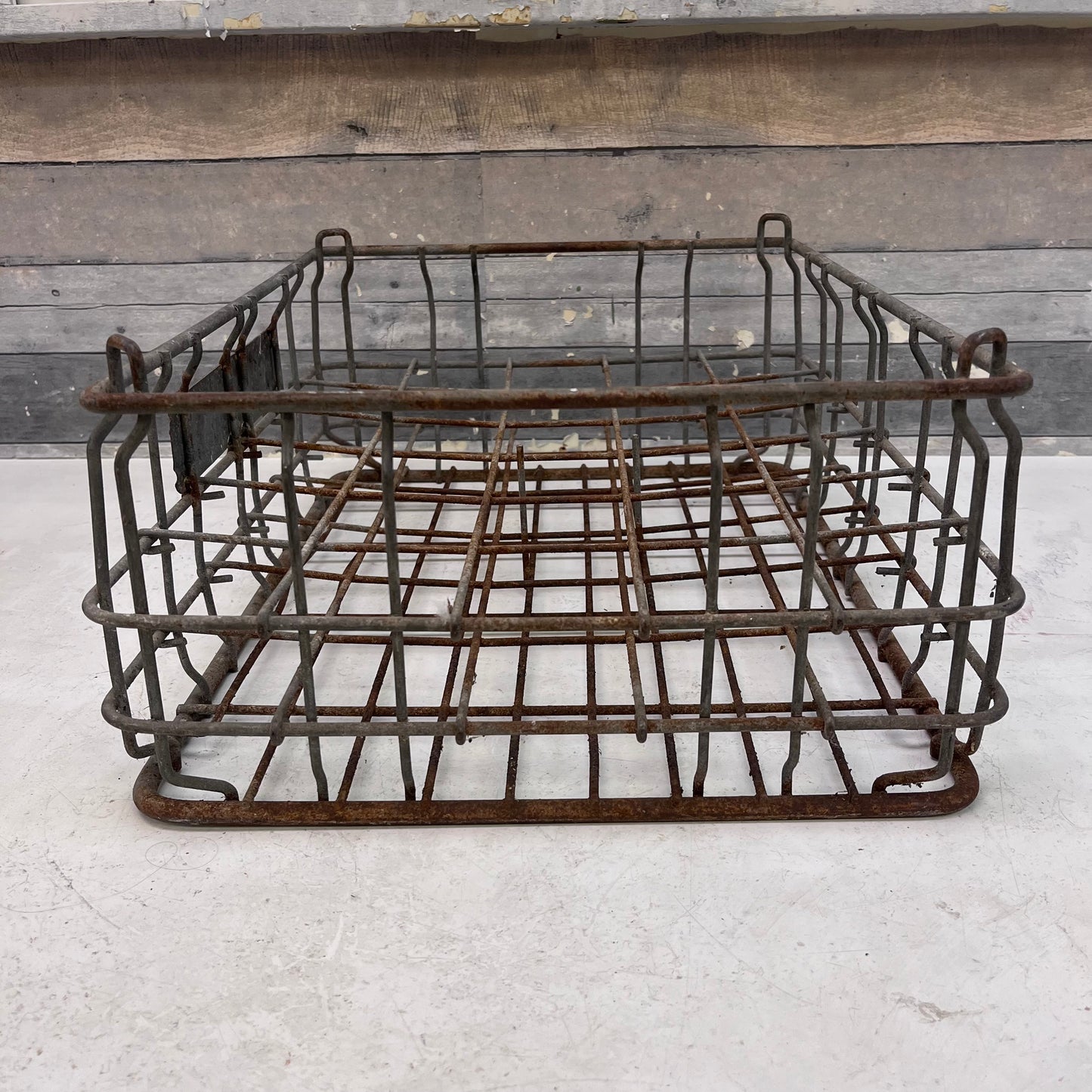 Putnam’s Dairy Galvanized Steel Dairy Crate
