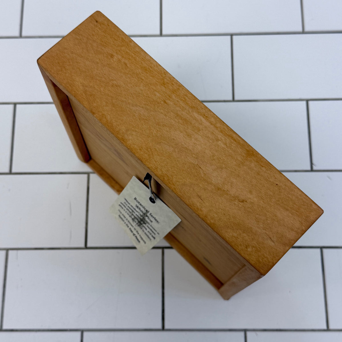 Sabbath-Day Woods White Pine Botanical Wood Box Clock