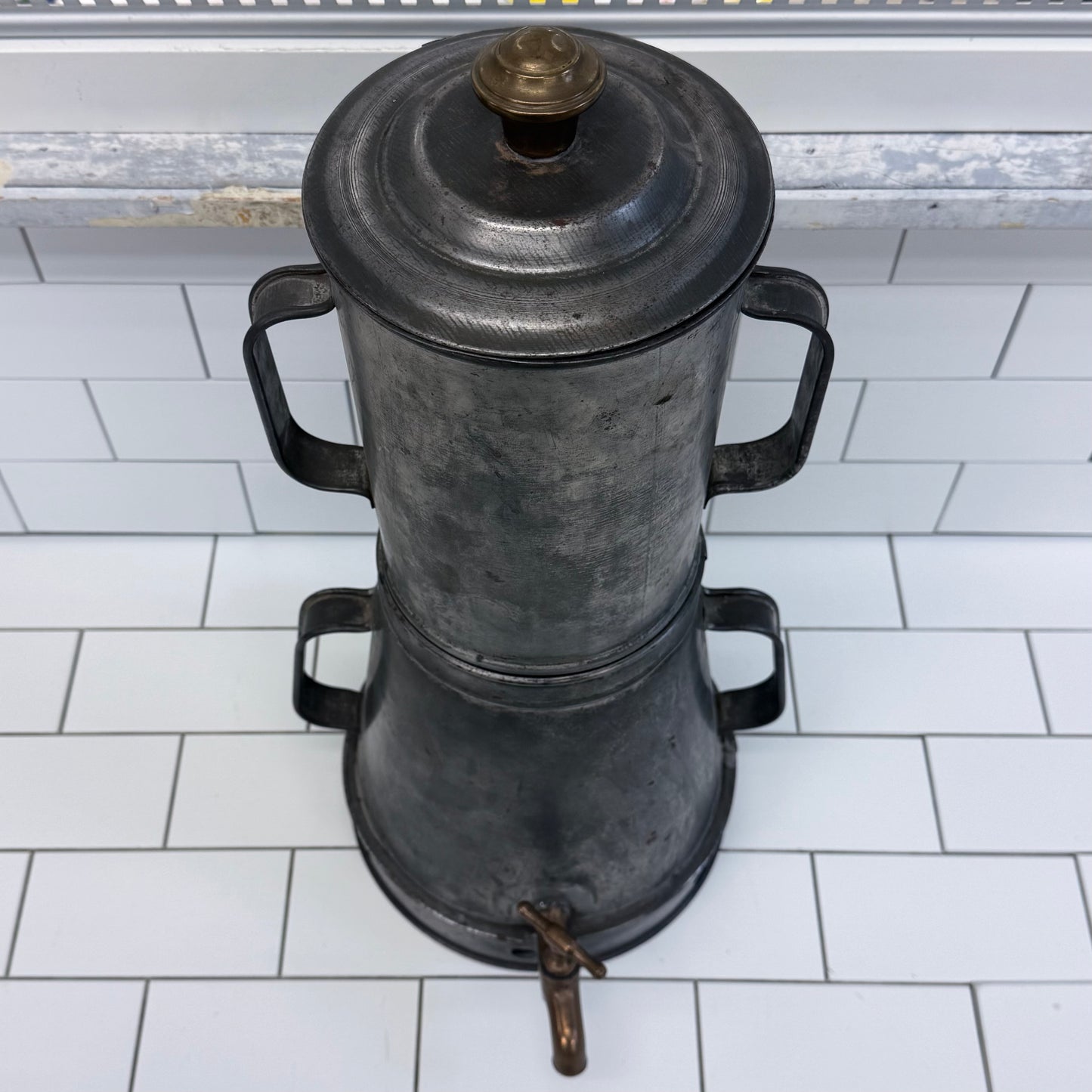 Commercial Coffee Tea Urn Brass Spigot 1920s Antique