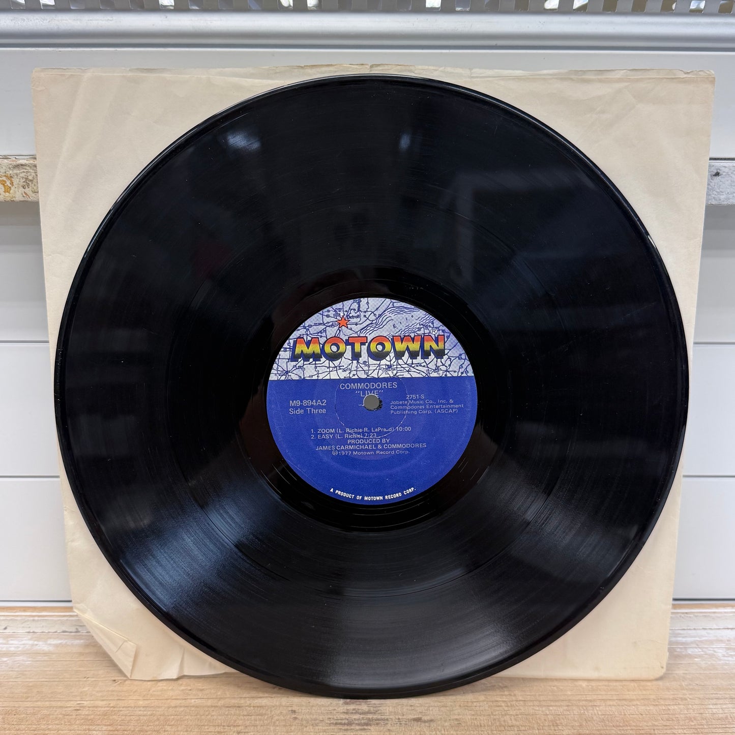 Commodores Live Double Vinyl Record 1977 #M9894A2