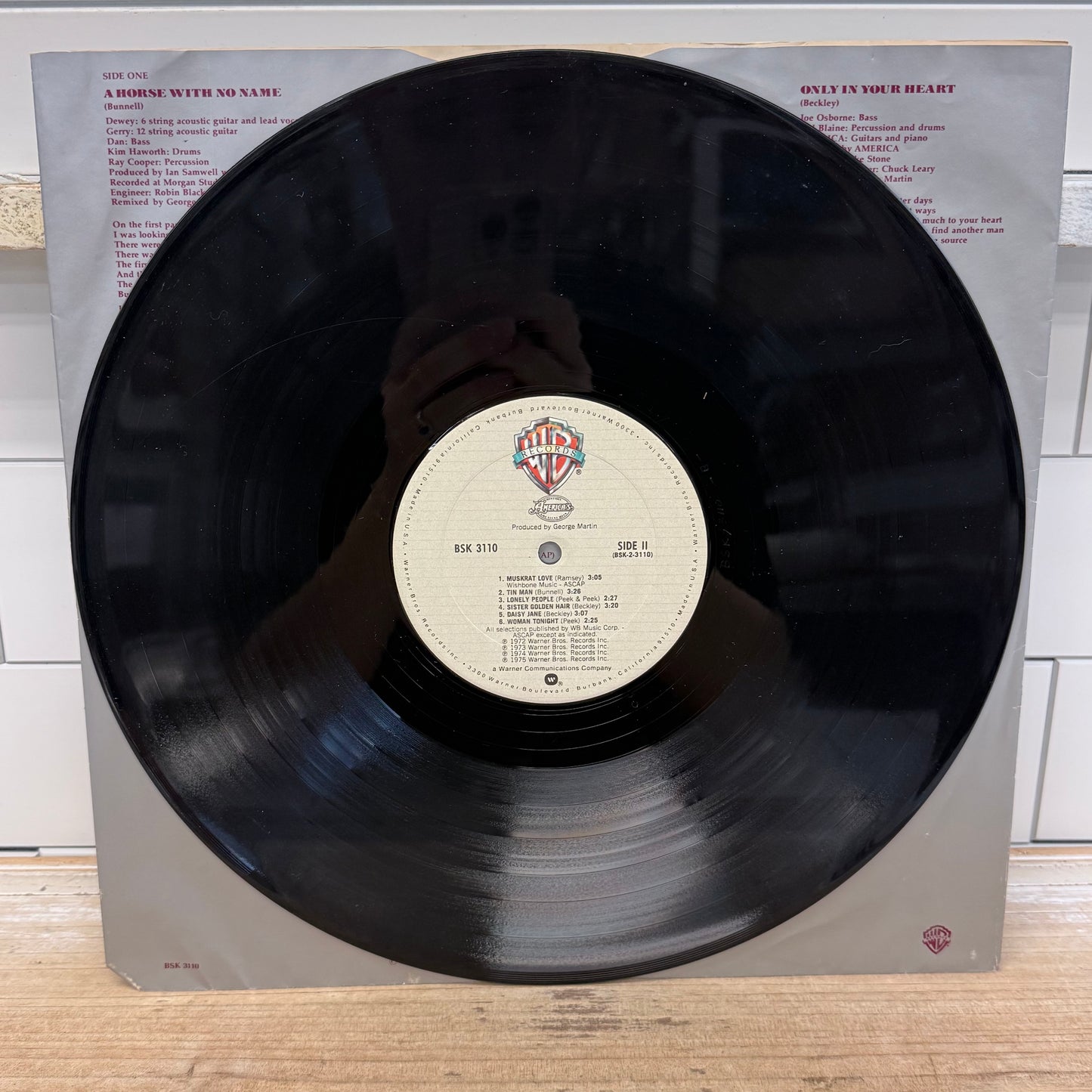 America History America's Greatest Hits Vinyl Record LP 1975 #BSK3110
