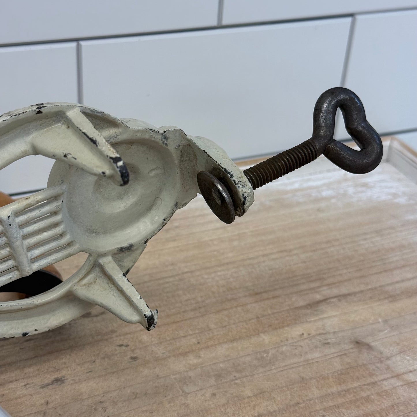 Julius No. 7 German Cast Iron Food Mill Enamel Grinder
