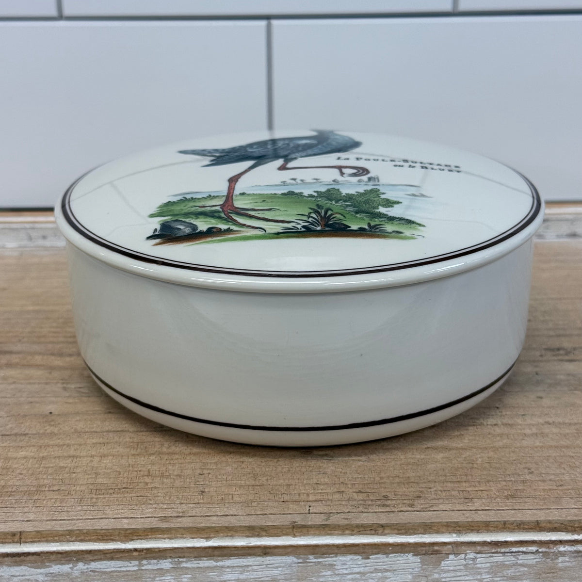Villeroy & Boch Bird Porcelain Covered Dish Vintage