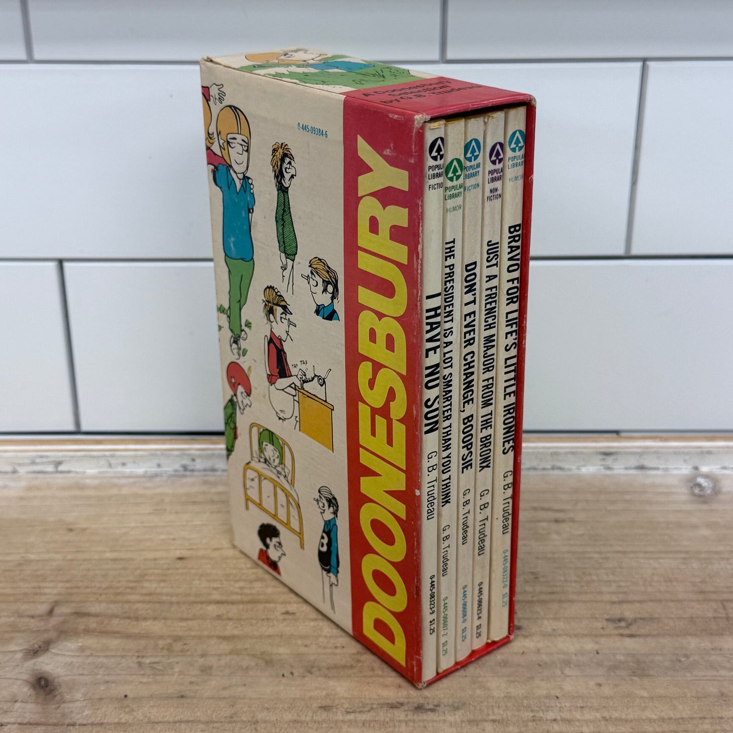 G.B. Trudeau Doonesbury 5 Book Boxed Set Popular Library 1970s