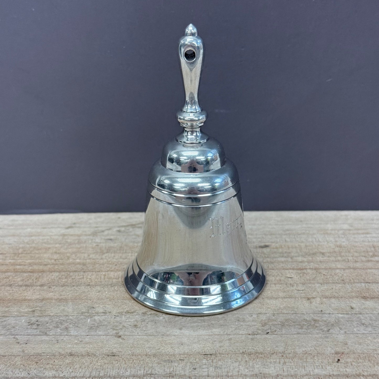 Shirley Pewter Ornament, Holiday Bell 1997