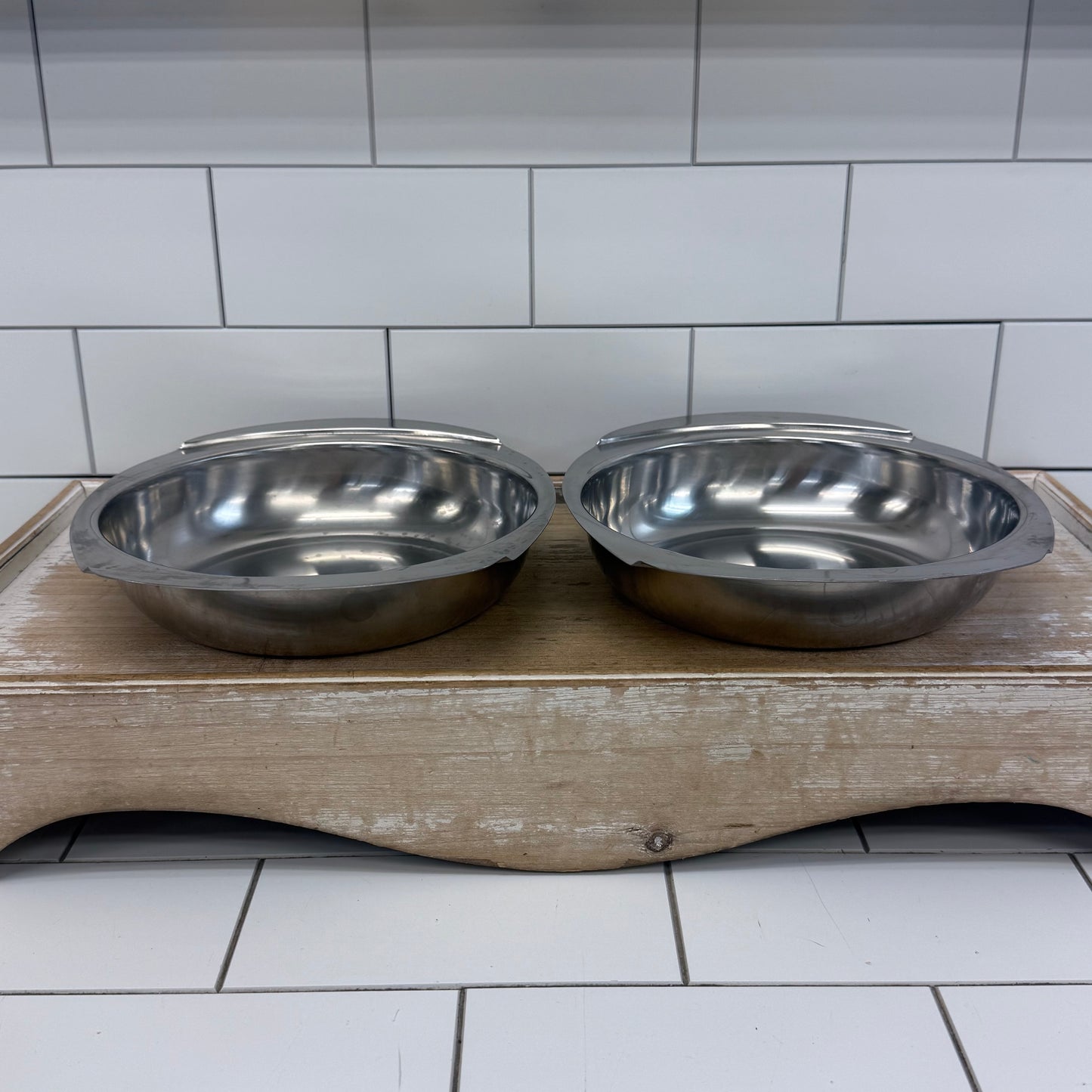 Hanson Denmark Danish Modern 18/8 Stainless Serving Bowls 1960s-1970s