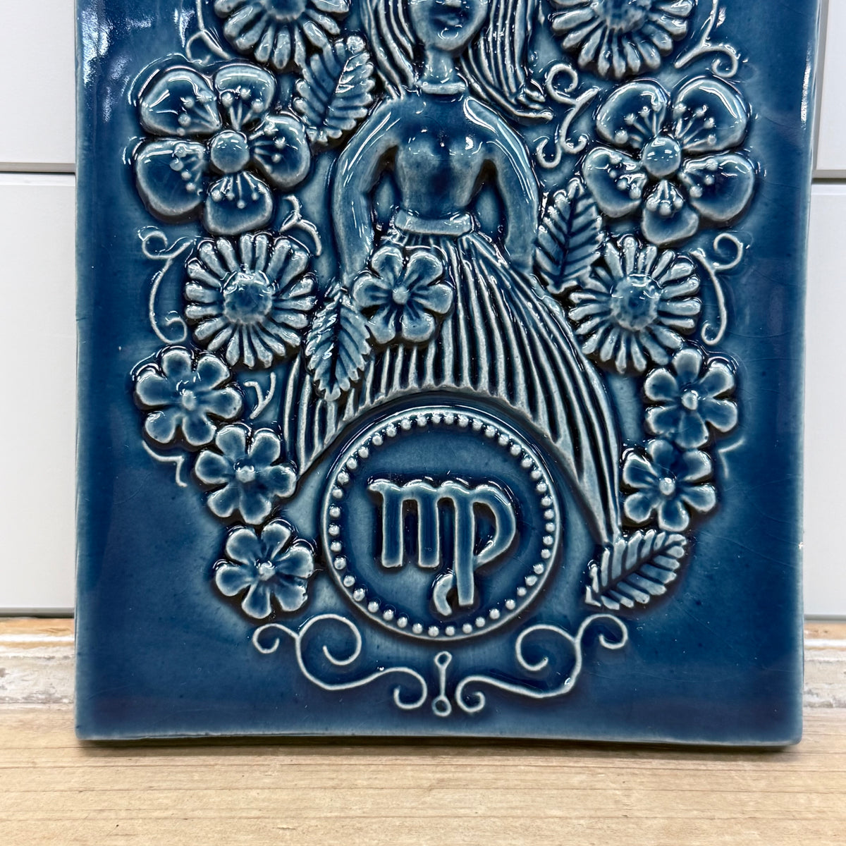 Jie Gantofta Virgo Zodiac 789/2 Wall Plaque 1970s