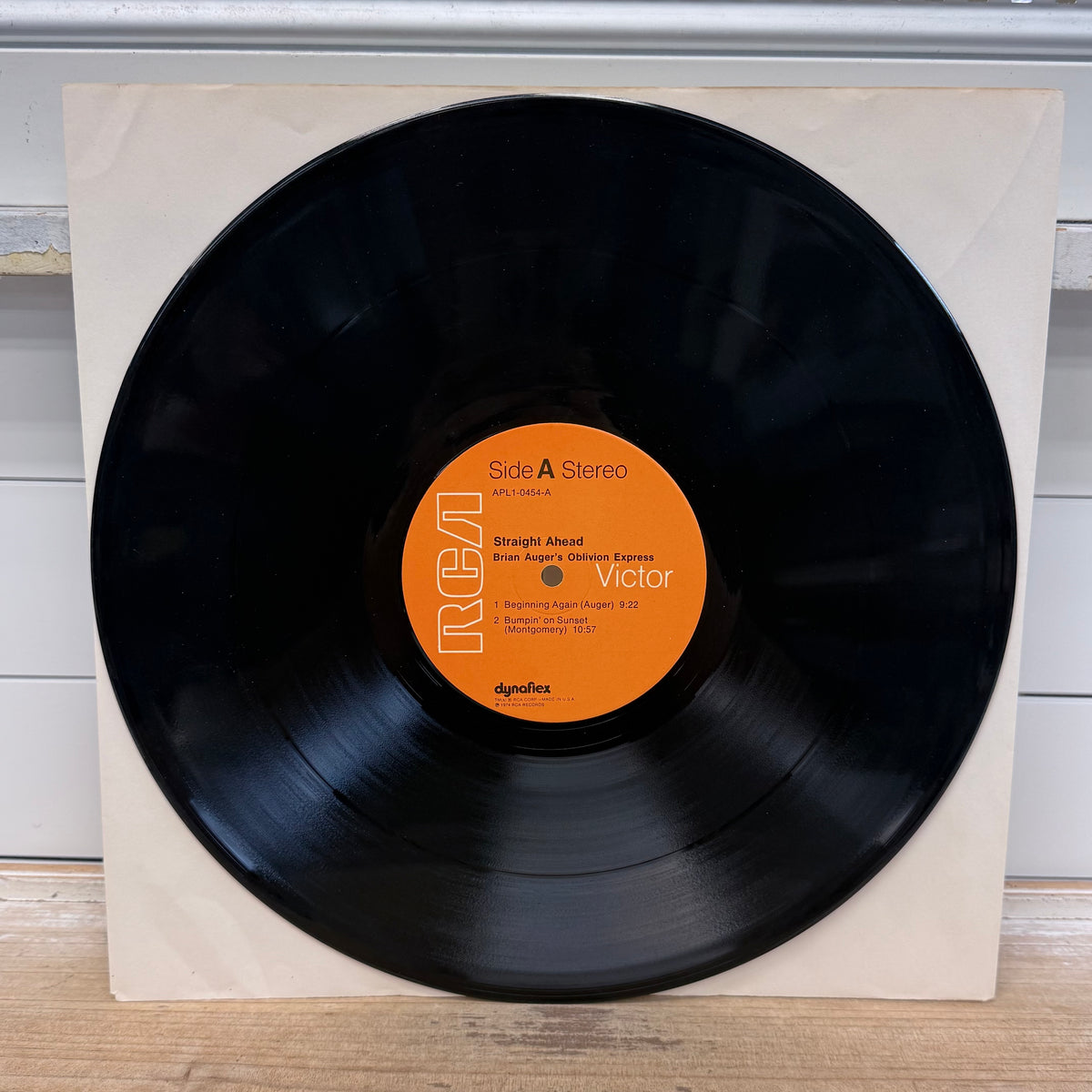 Brian Auger’s Oblivion Express Straight Ahead Vinyl Record, 1974 - APL1-0454