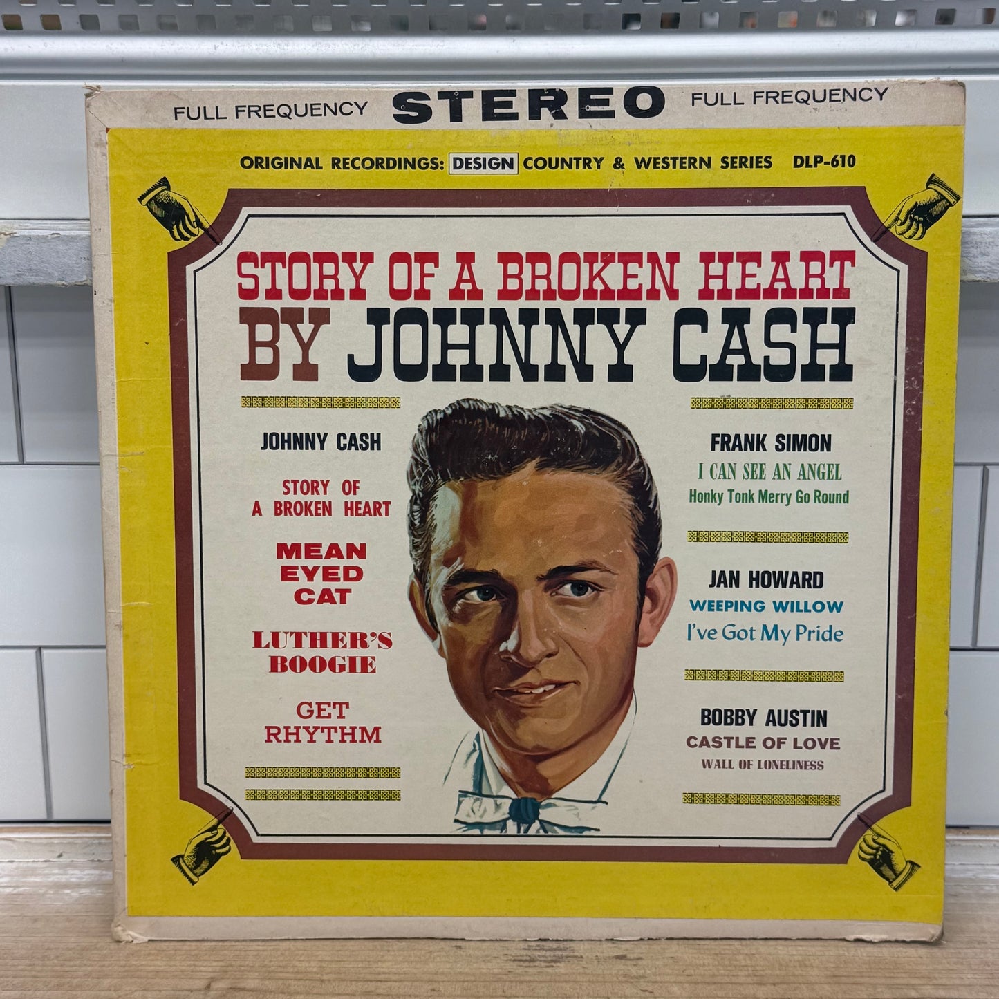 Johnny Cash Story of a Broken Heart Vinyl Record LP 1962 #SDLP-610