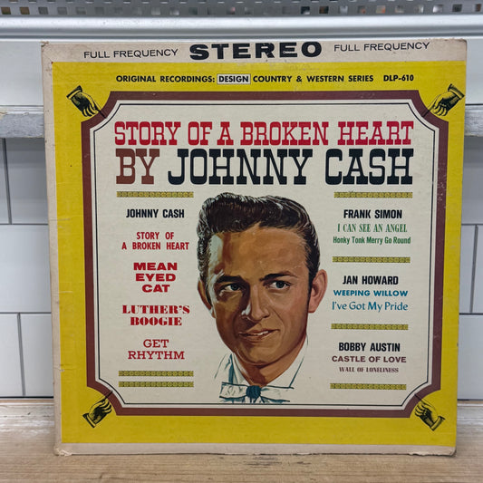 Johnny Cash Story of a Broken Heart Vinyl Record LP 1962 #SDLP-610