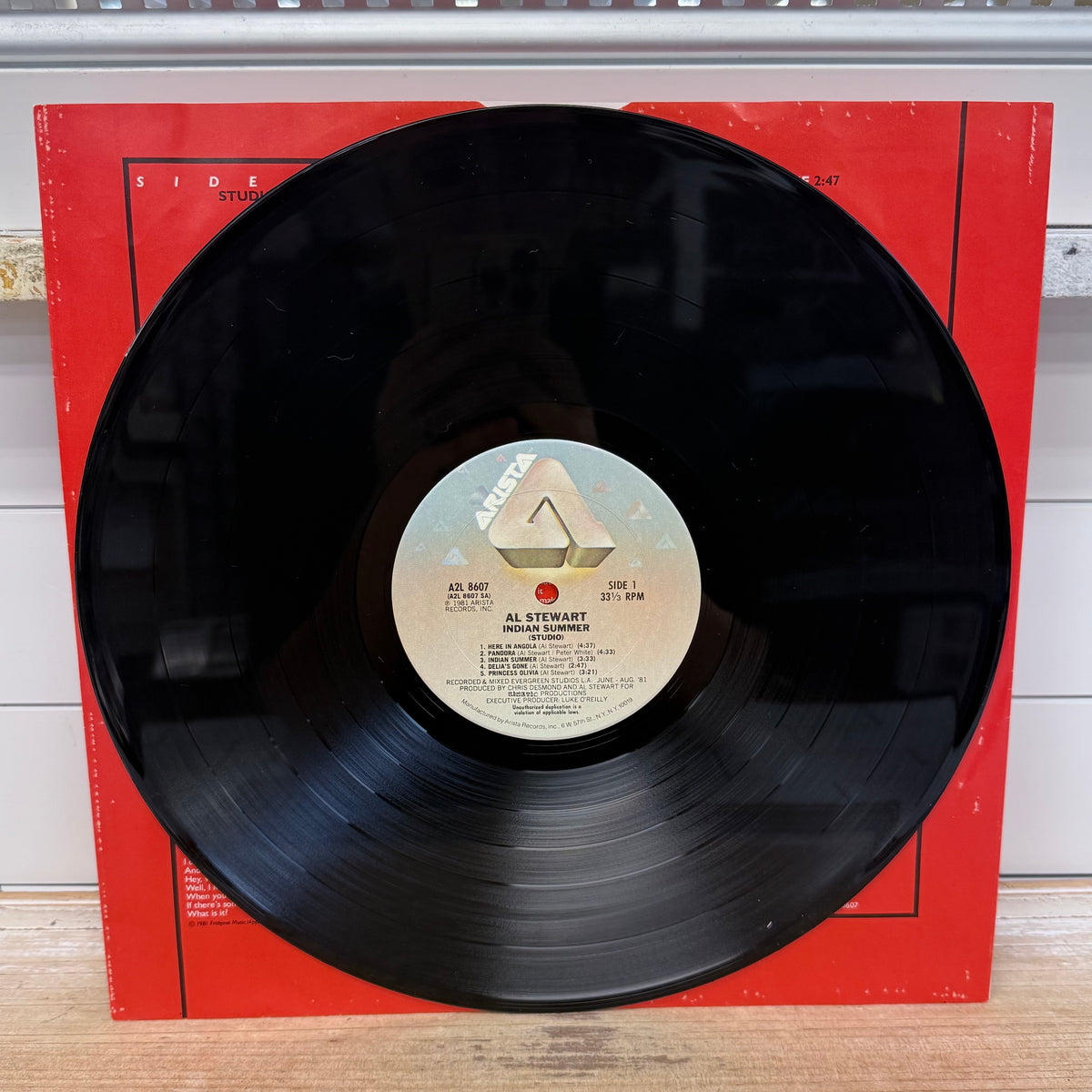 Al Stewart Indian Summer Vinyl LP 1981 -- A2L 8607