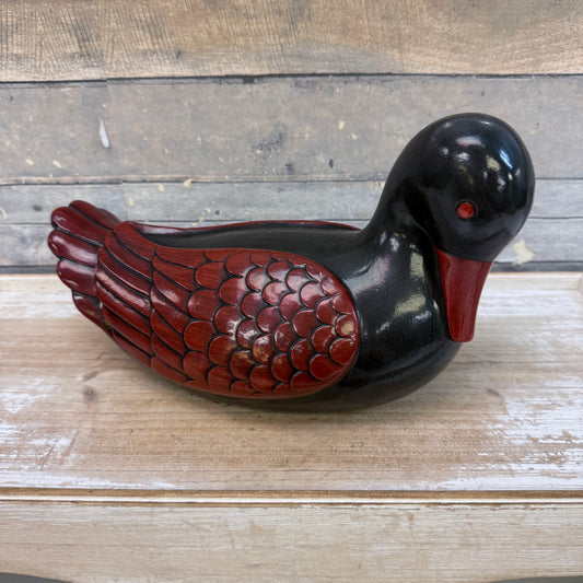 Fitz & Floyd Ceramic Vernissage Duck Decoy Statue